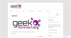 Desktop Screenshot of geekfeminism.org