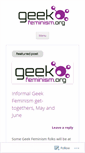 Mobile Screenshot of geekfeminism.org